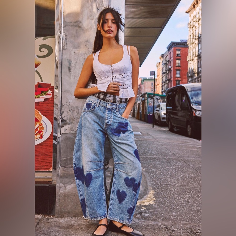 We The Free Good Luck Heart Jeans